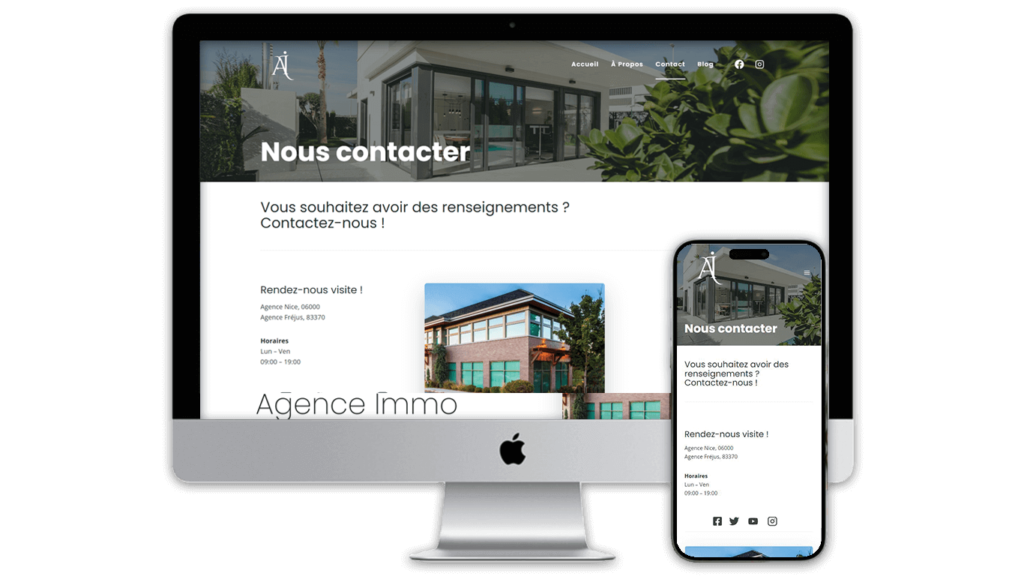 Création site web agence Immobilière