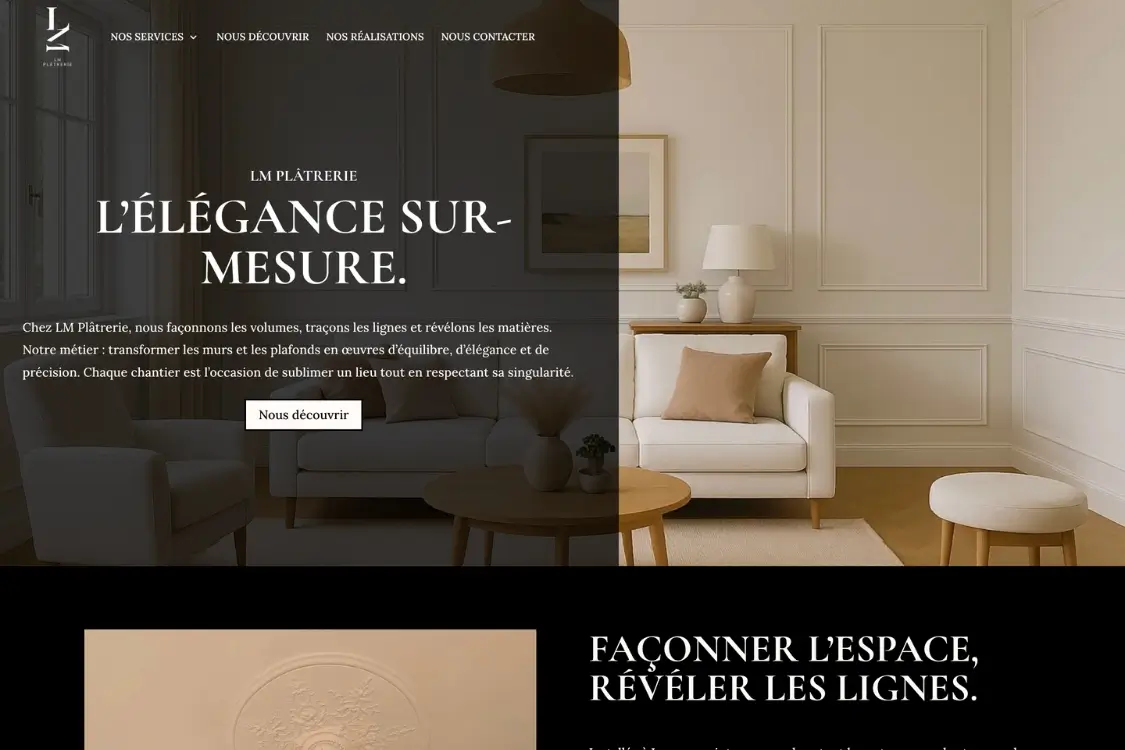 Site vitrine BTP batiment entreprise de platrerie gironde bordeaux Site vitrine BTP batiment entreprise de platrerie gironde bordeaux